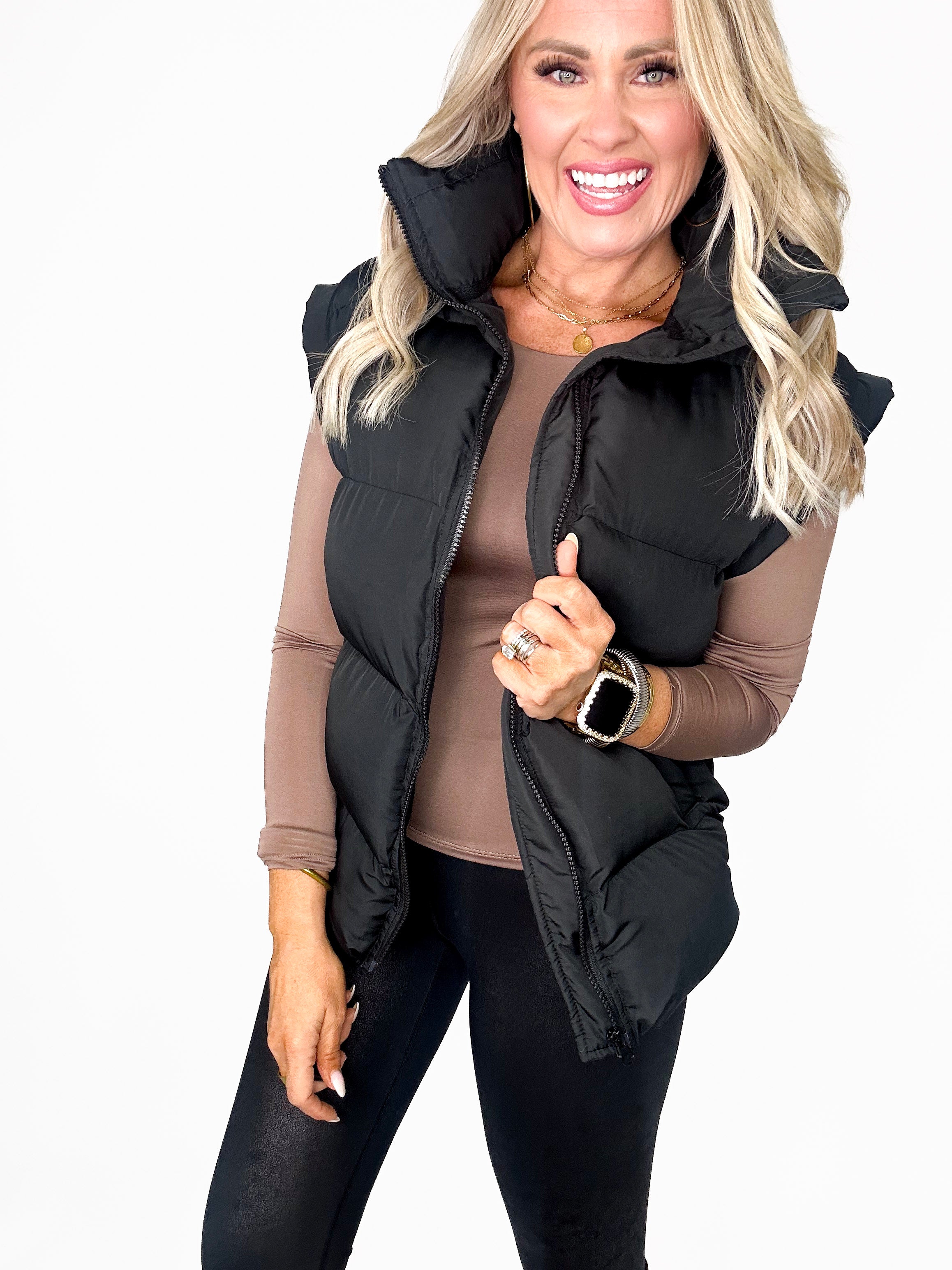 EFAAR Zip Patched Vest Ladies