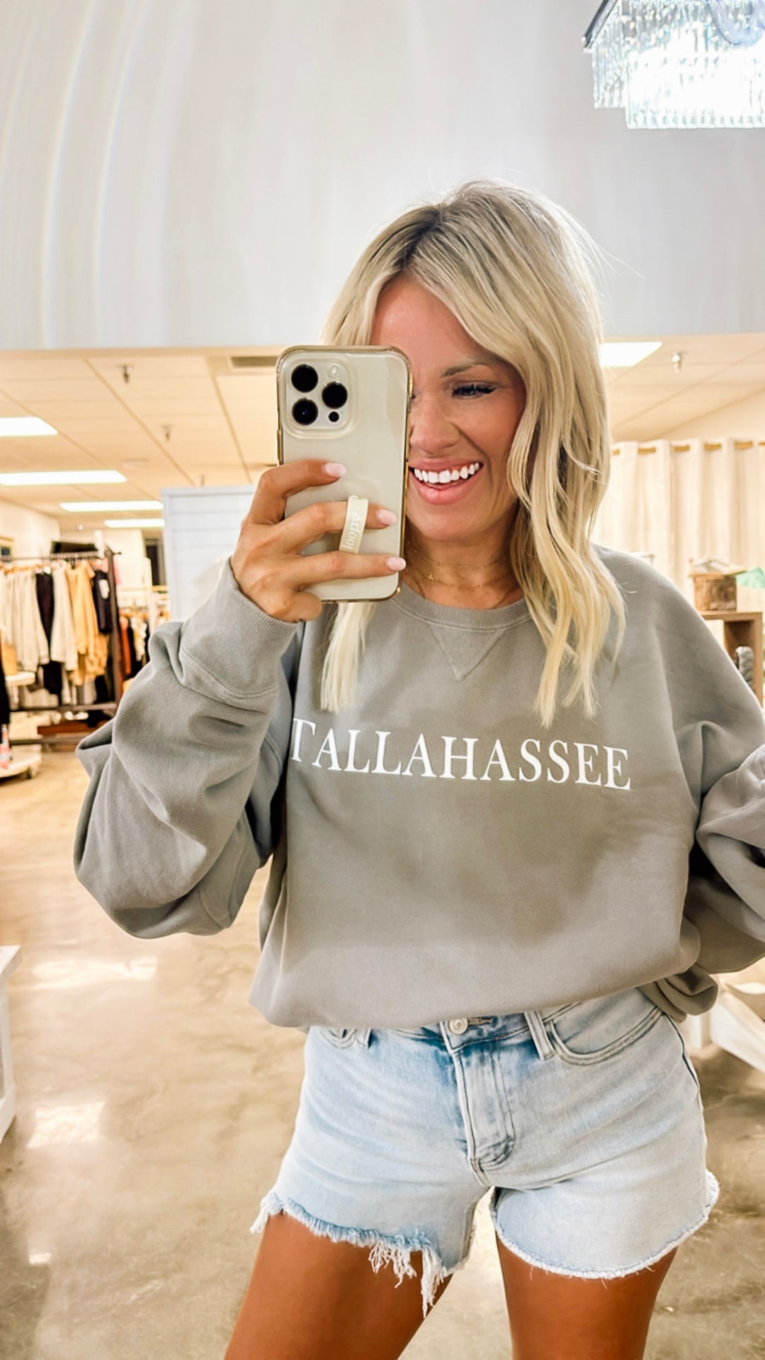 Tallahassee Sweatshirt-Concrete Grey