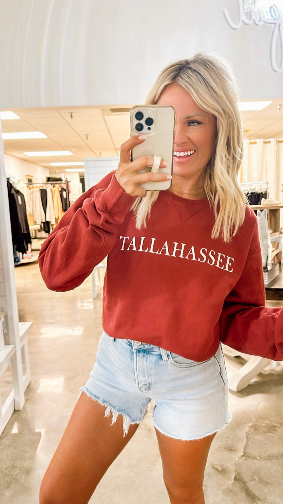 Tallahassee Sweatshirt-Cayenne