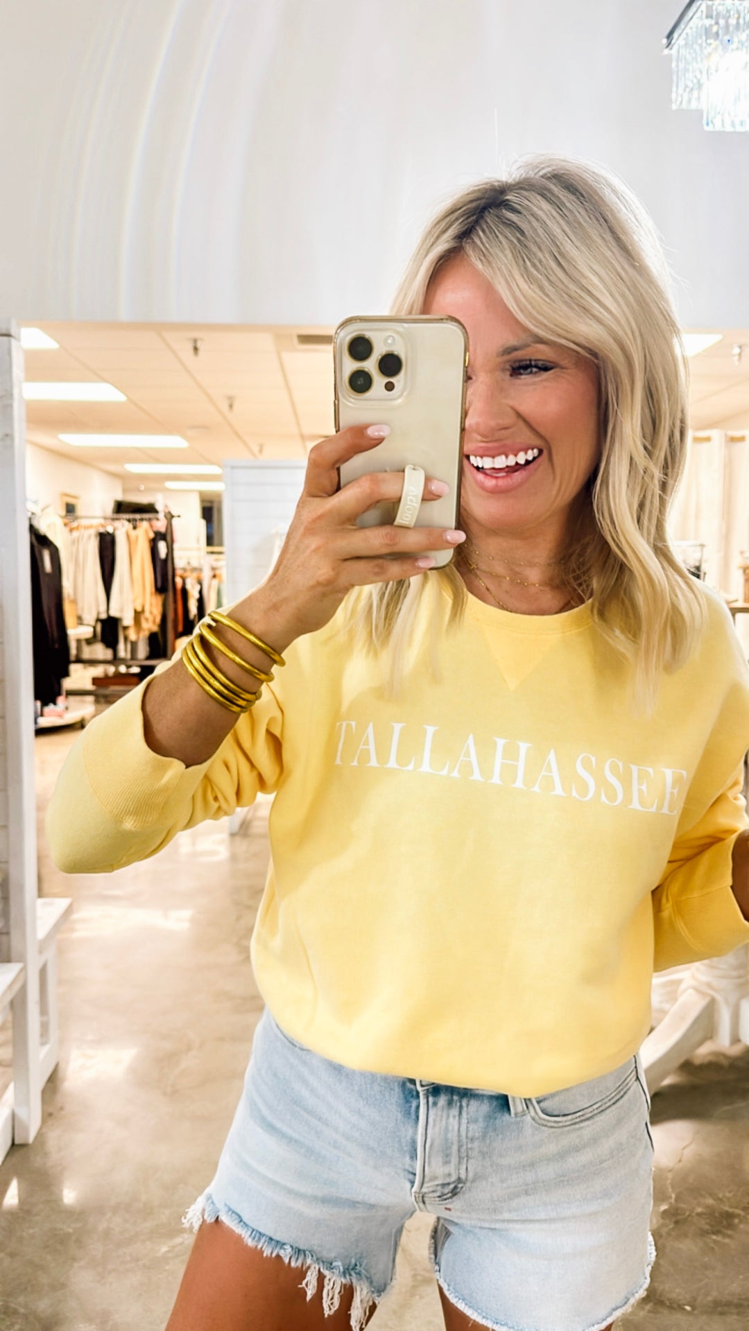 Tallahassee Sweatshirt-Sunshine Yellow