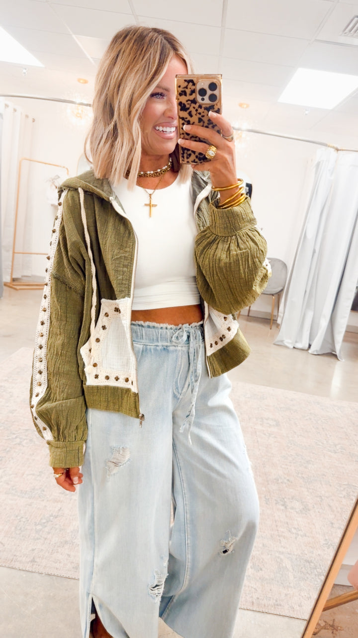Free Spirit Lightweight Jacket-Olive