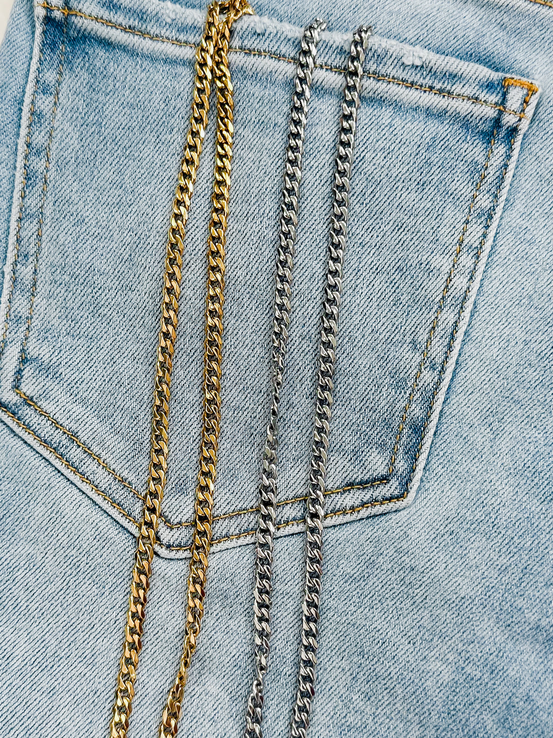 Mens Shiny Cuban Chain Necklace