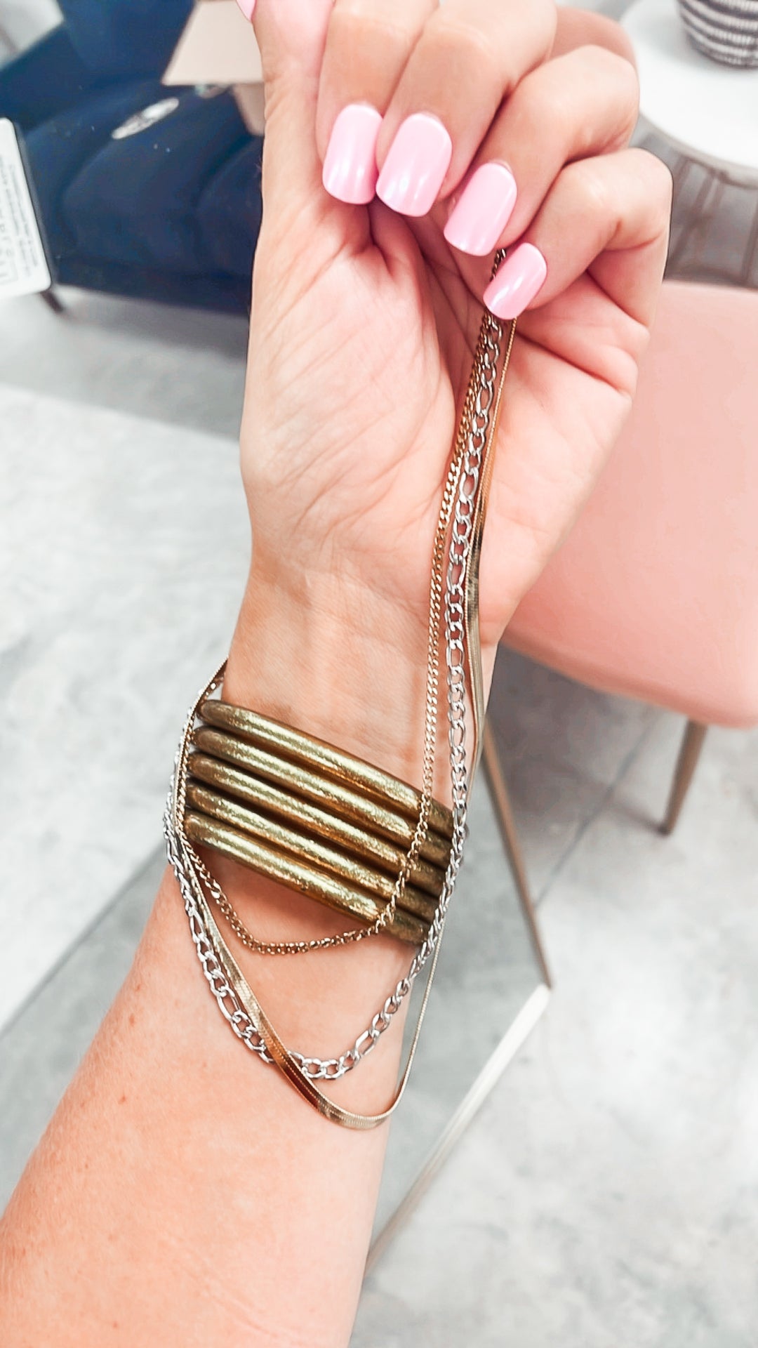 Two Toned Layered Necklace