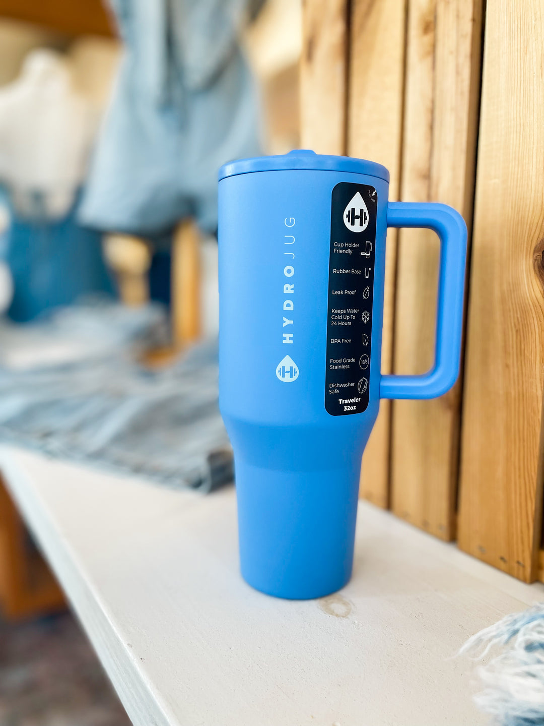 Hydrojug Traveler 32oz Tumbler-Light Blue