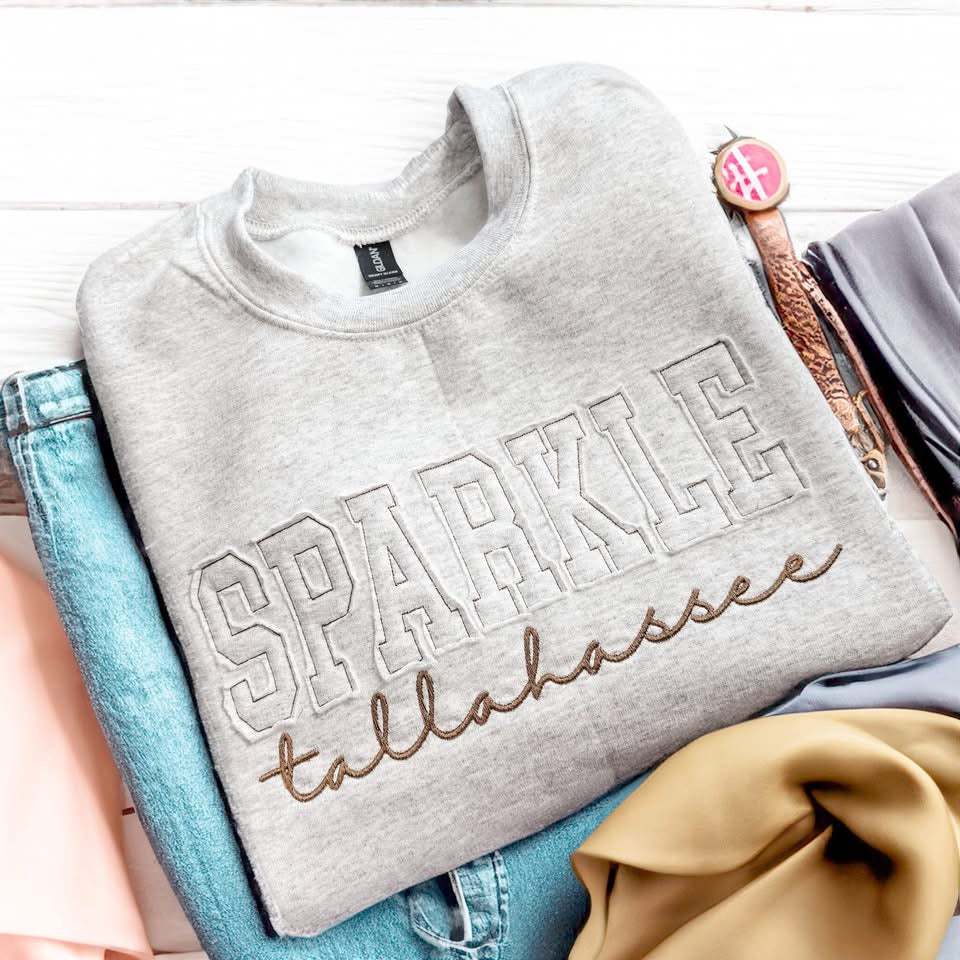 Sparkle Tallahassee Embroidered Sweatshirt