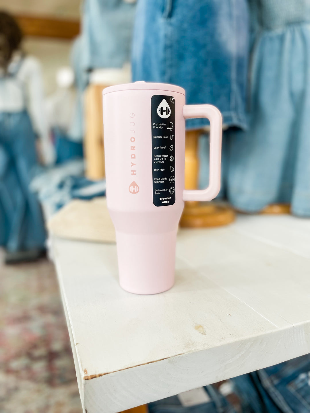 Hydrojug Traveler 40oz Tumbler-Pink Sand