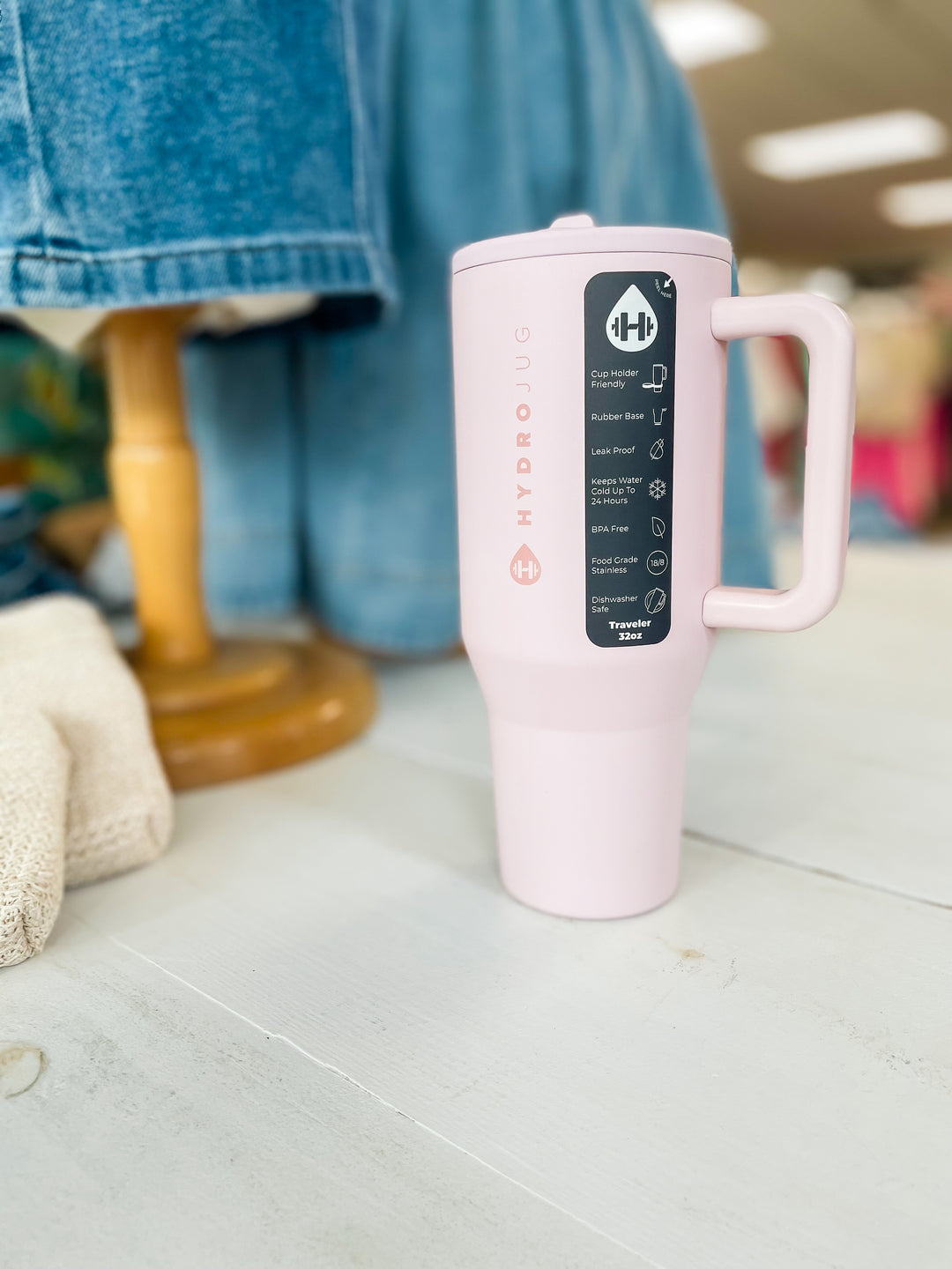 Hydrojug Traveler 32oz Tumbler-Pink Sand