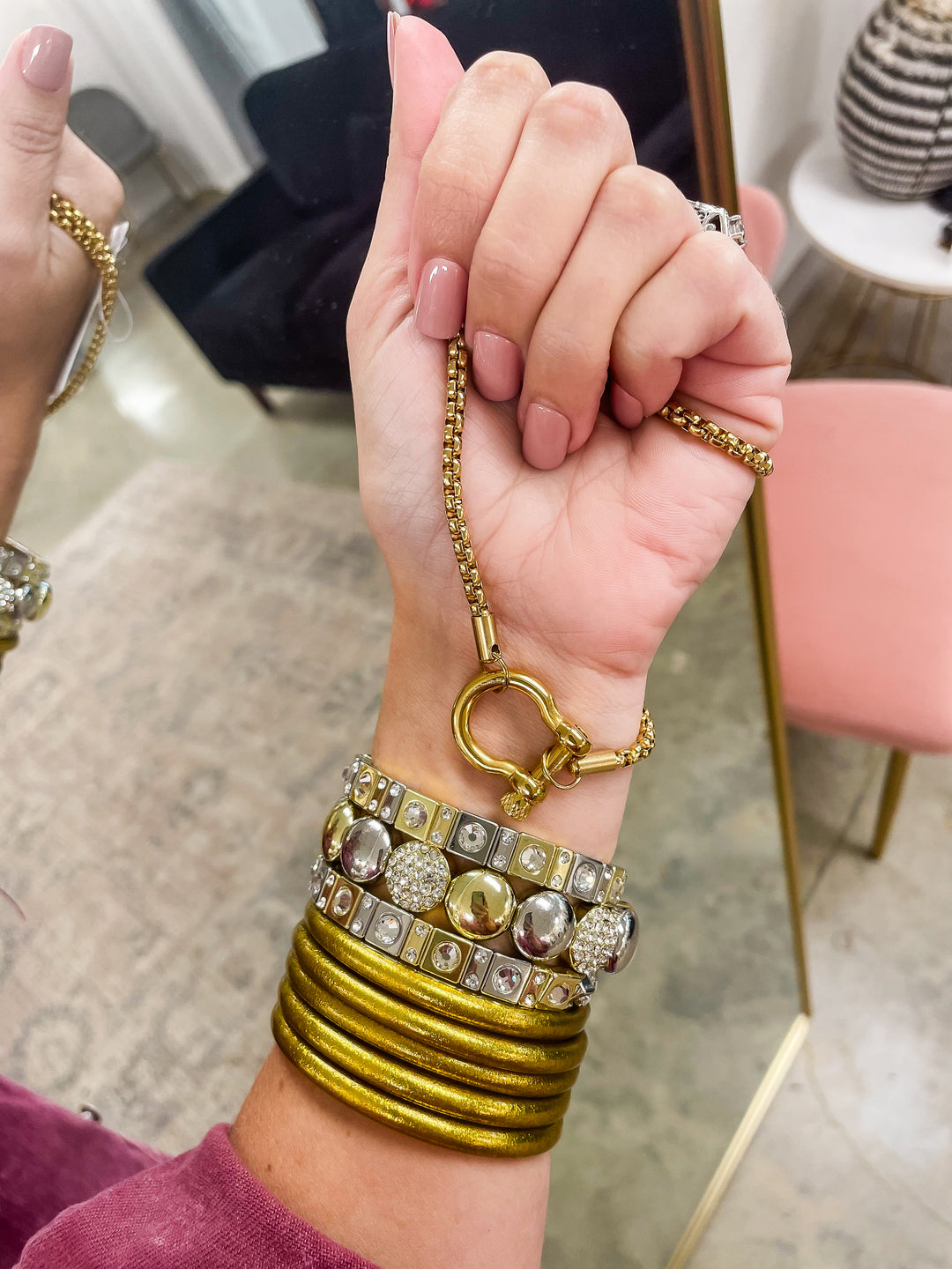 Locket Necklace-Gold
