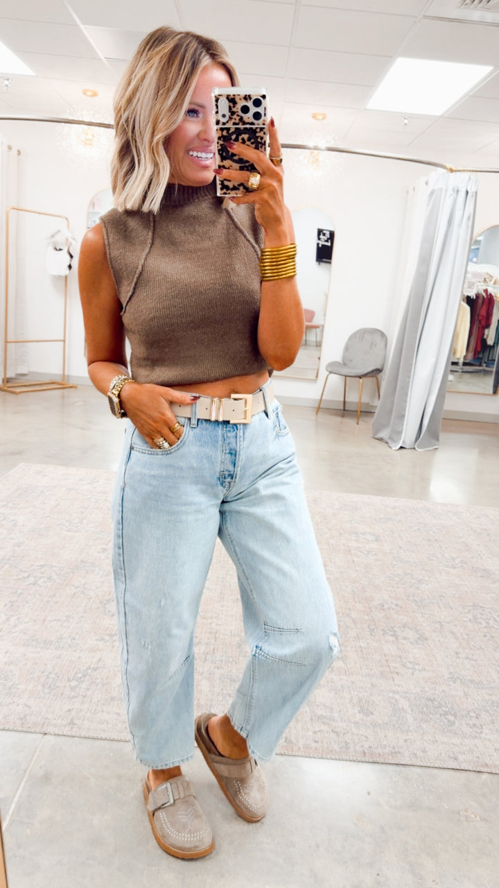 Maple Mock Neck Sweater-Coco