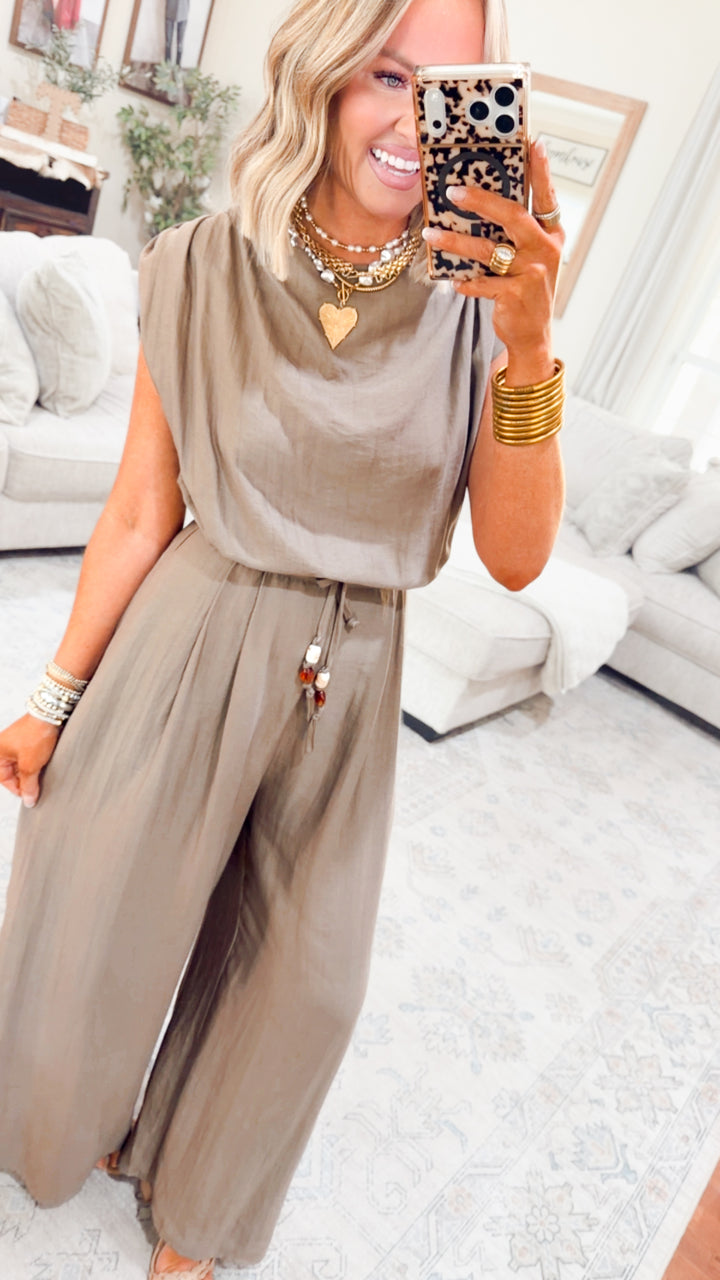 The Maren Relaxed Slub Jumpsuit