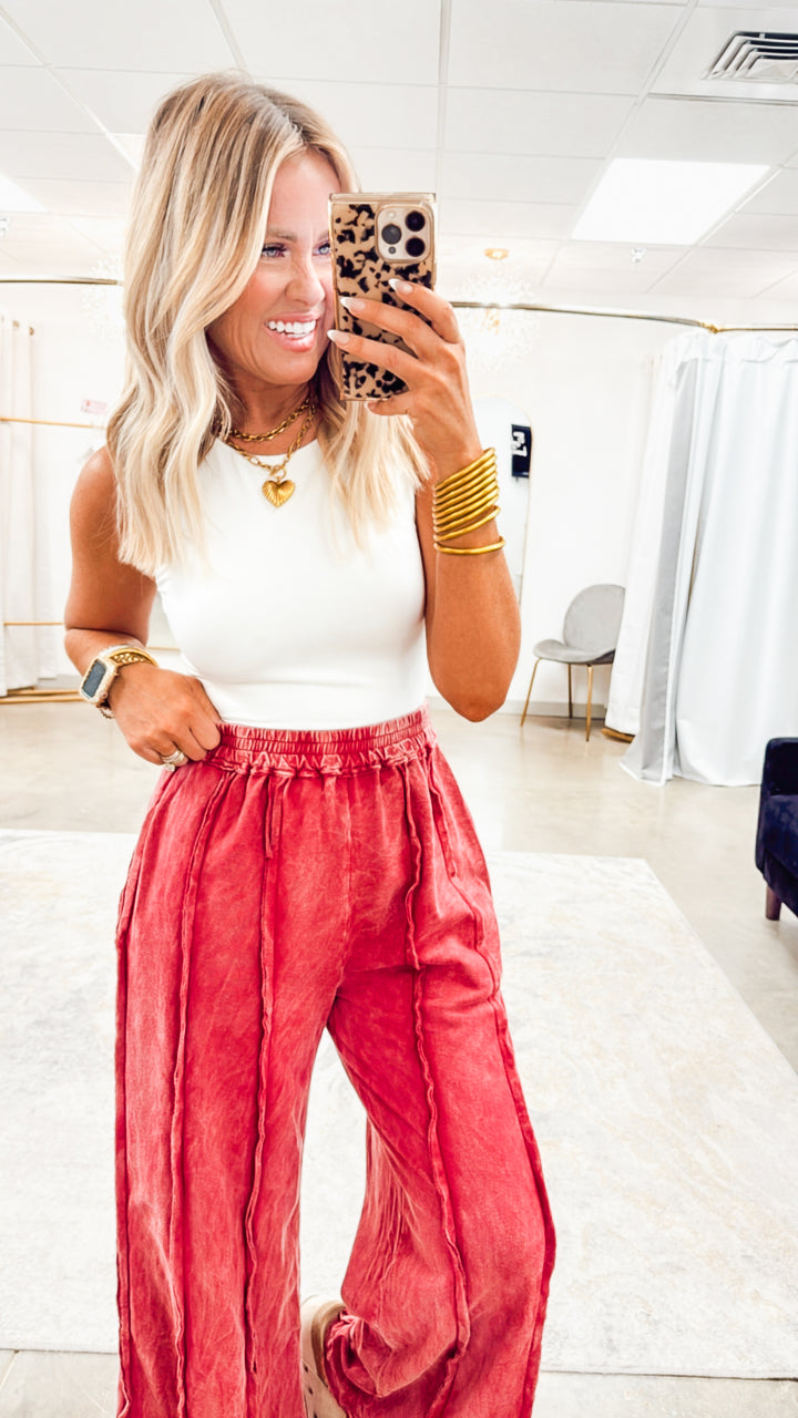 Slate Ridge Pant-Burgundy