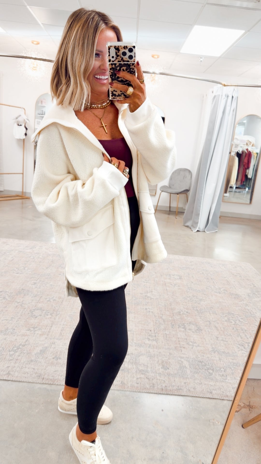 The Ellis Plush Sherpa Jacket