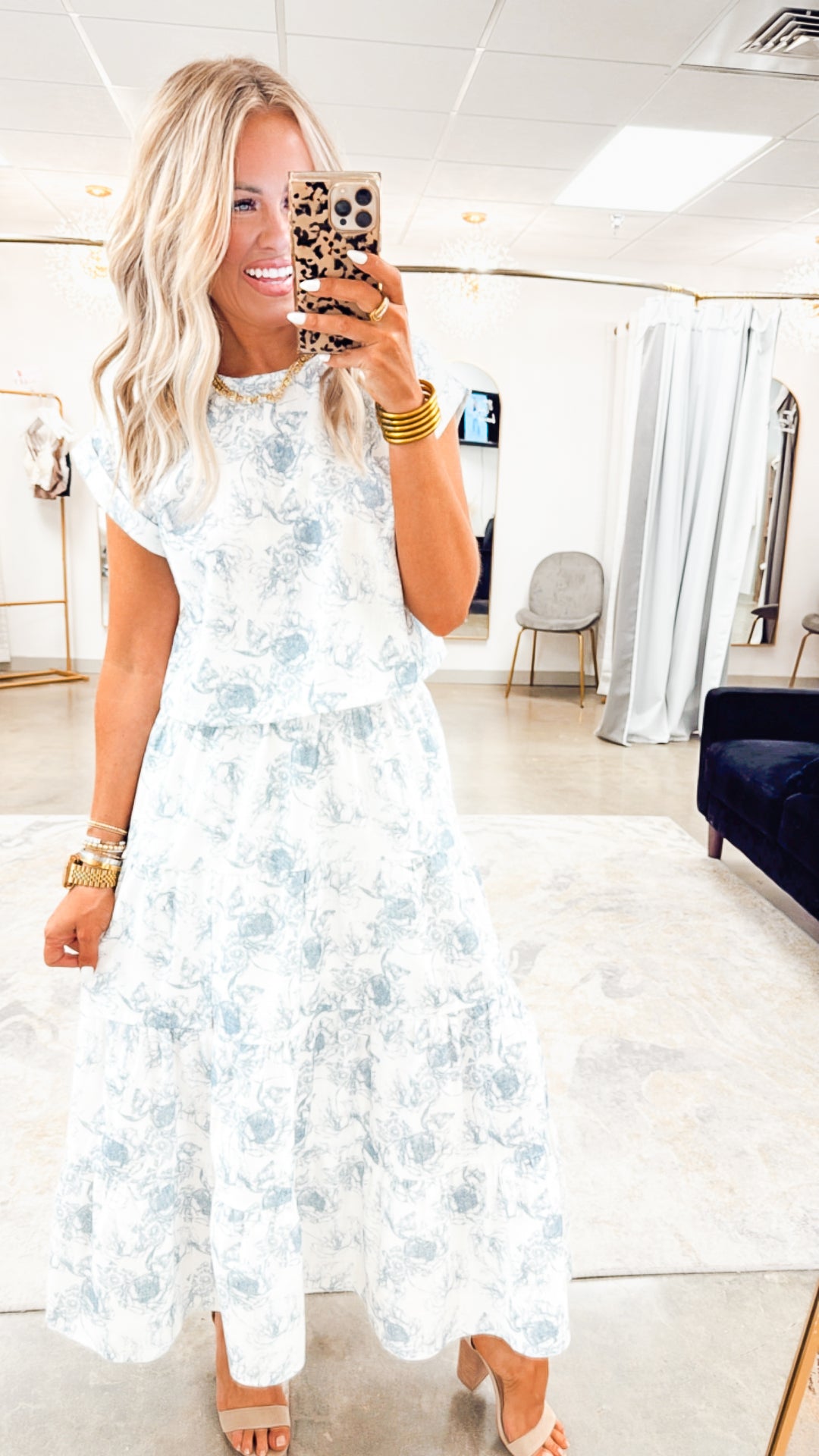 The Juliette Bloom Top & Skirt Set