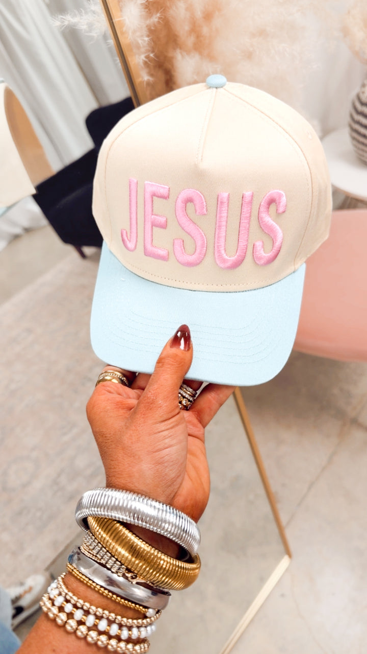 Jesus Embroidered Trucker Hat
