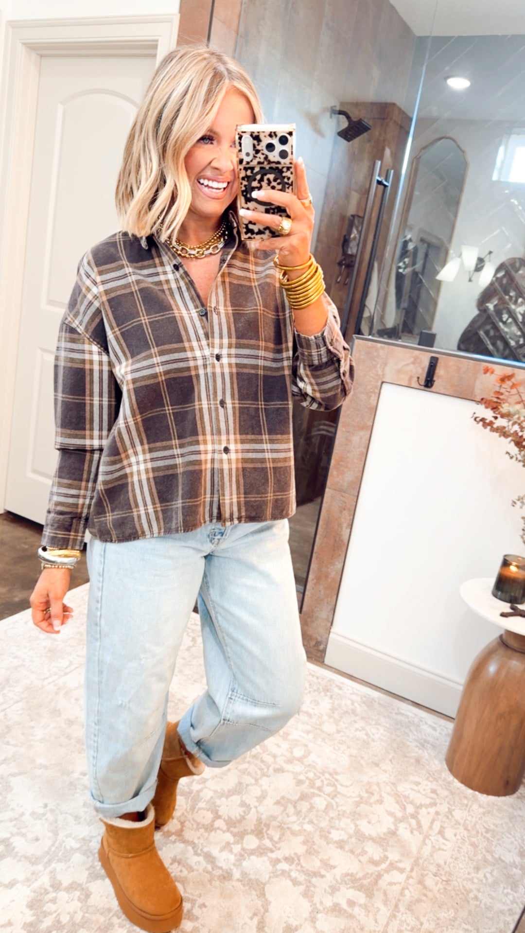 The Briggs Flannel Top