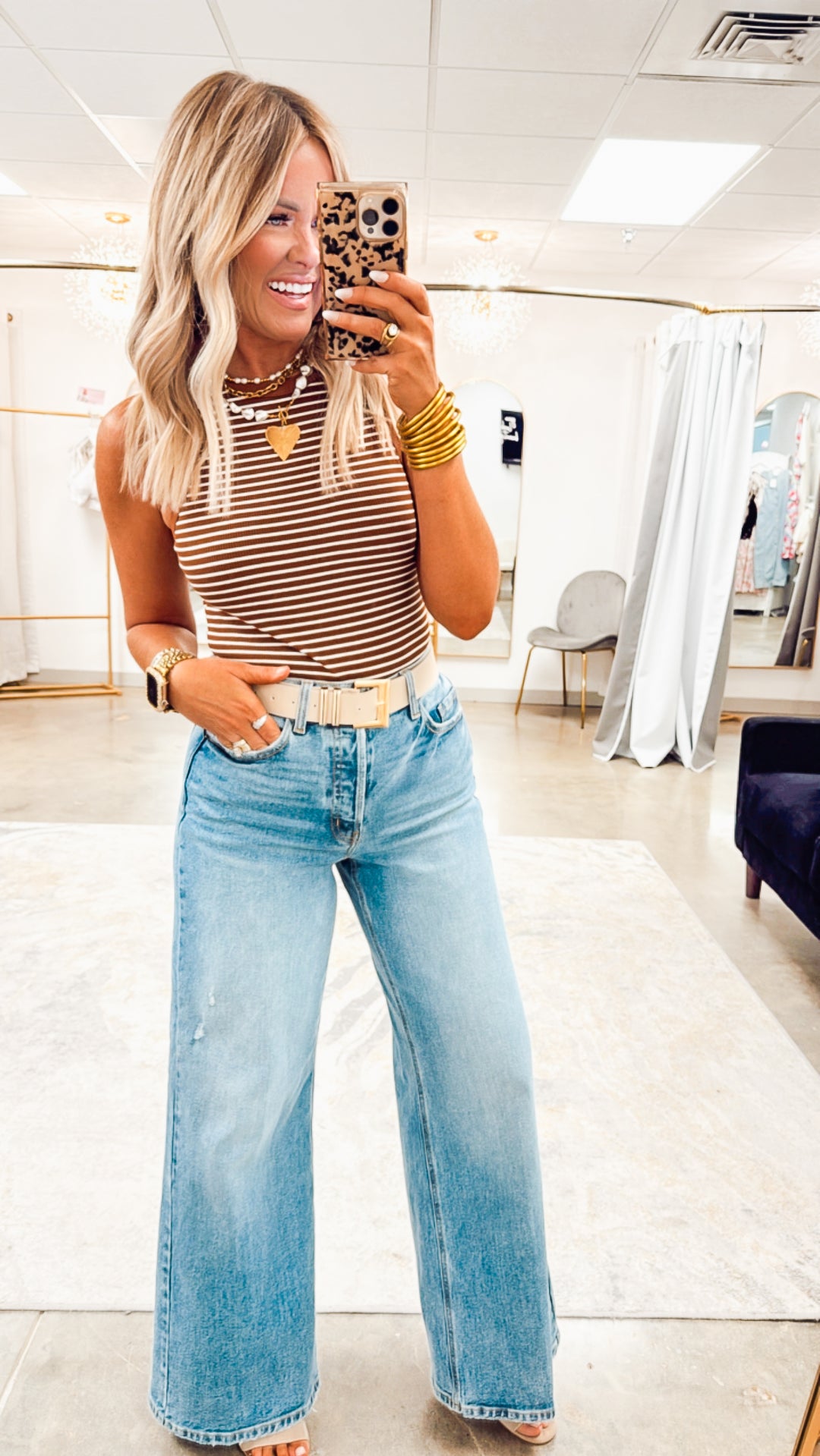Veena Stripe Bodysuit