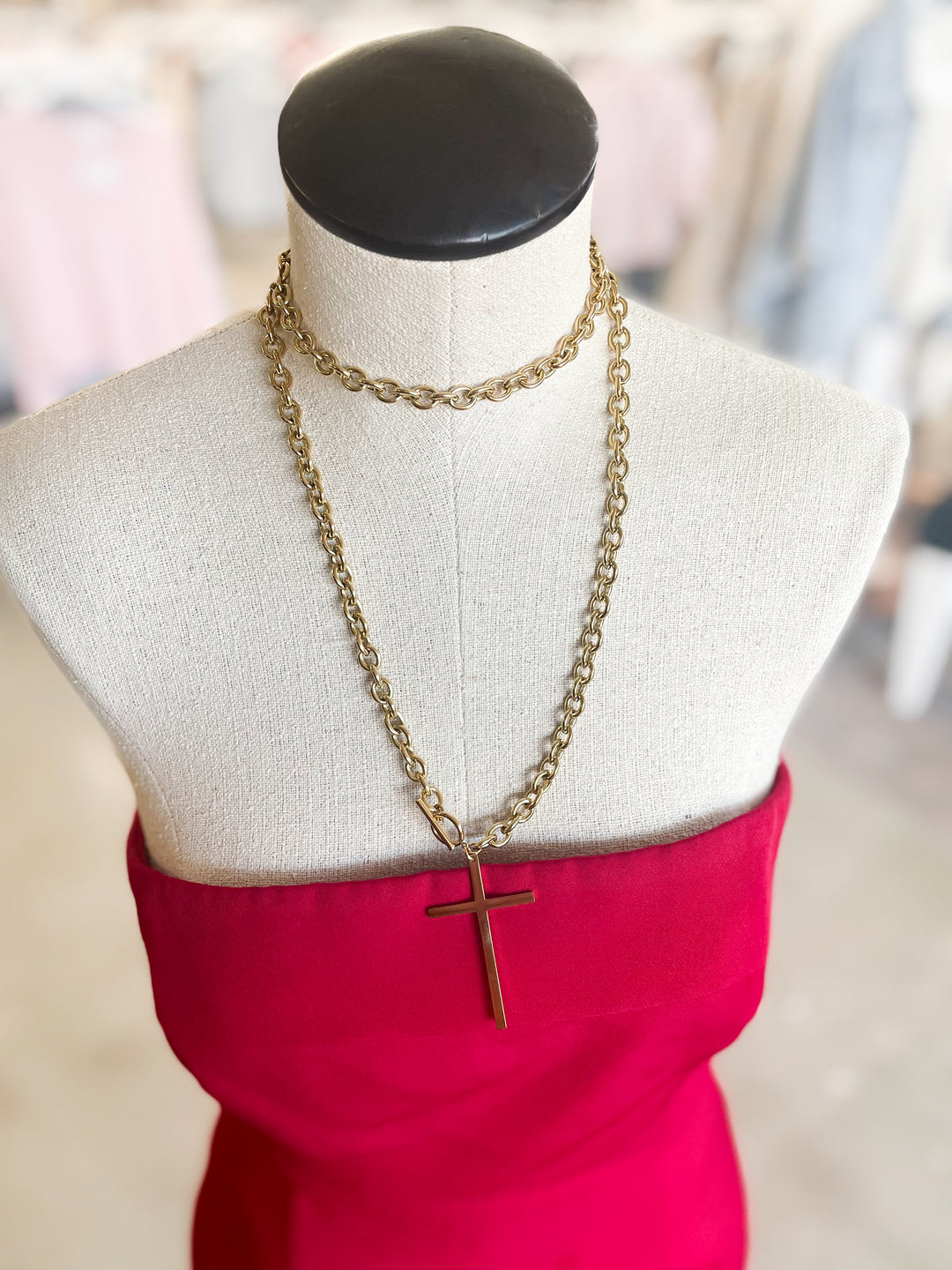Wrap Around Cross Necklace
