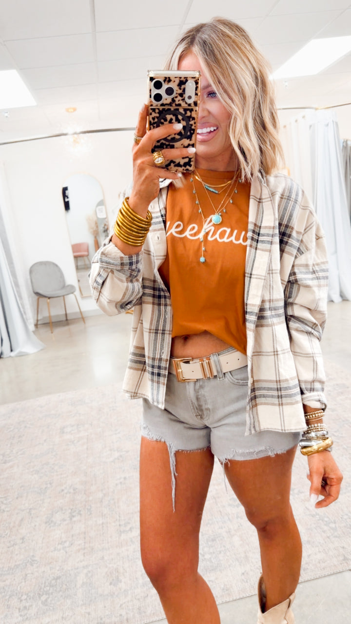 Yeehaw Stitched Tee