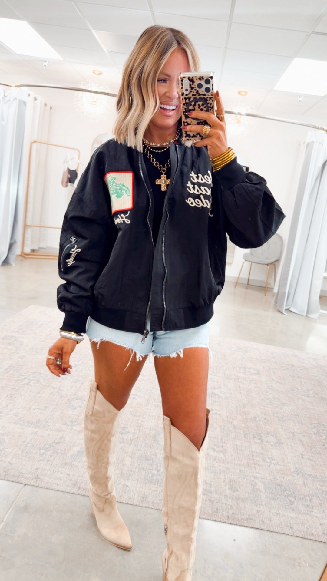 West League Bomber Jacket-Black