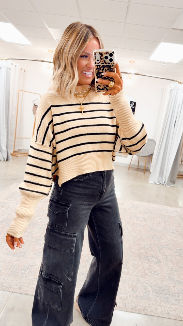 Elsie Mock Neck Sweater