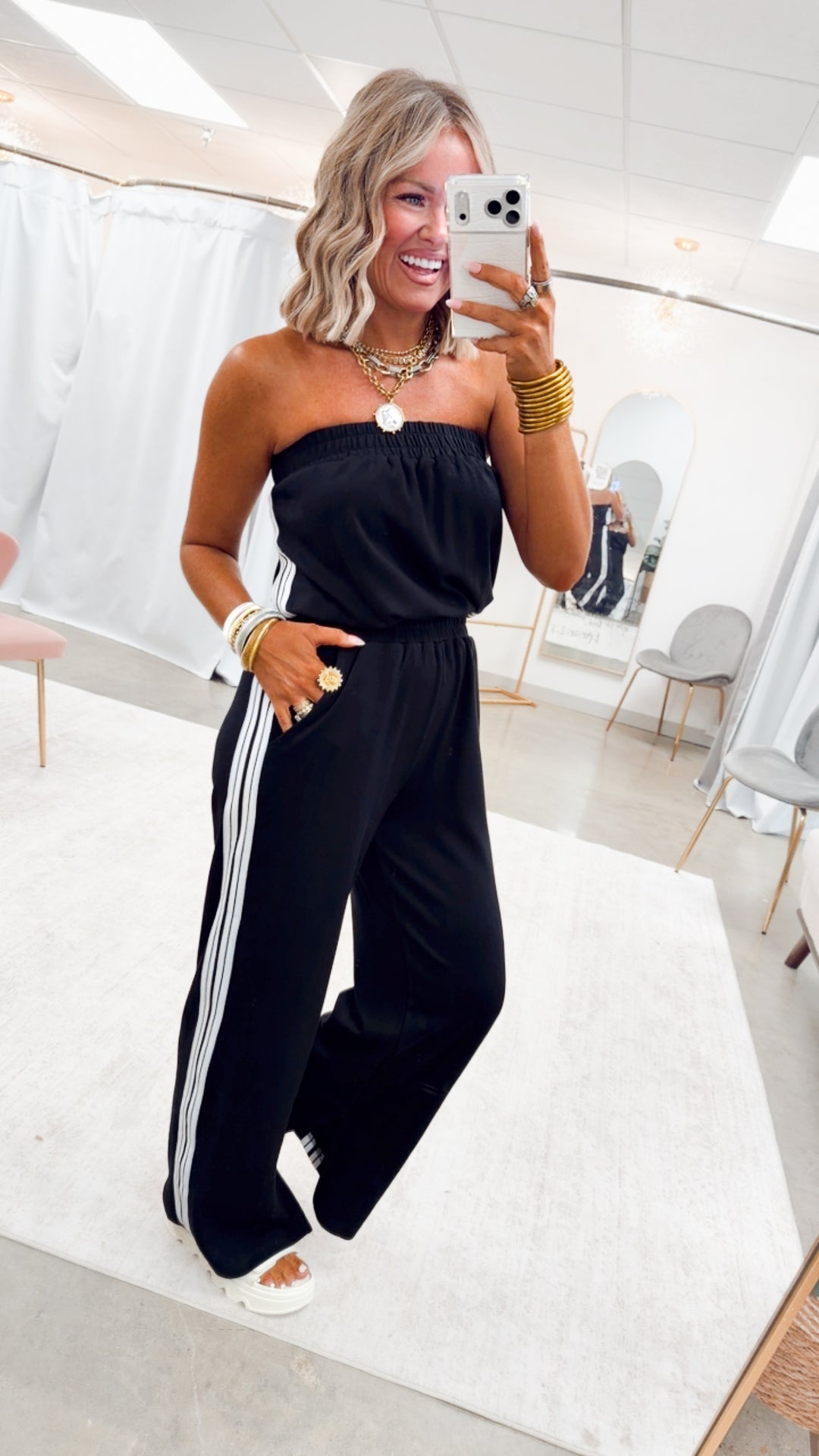 The Weekend Whim Jumpsuit-Black