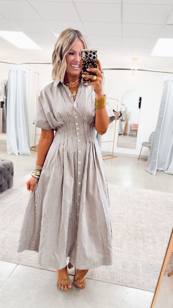 The Palm Coast Stripe Dress