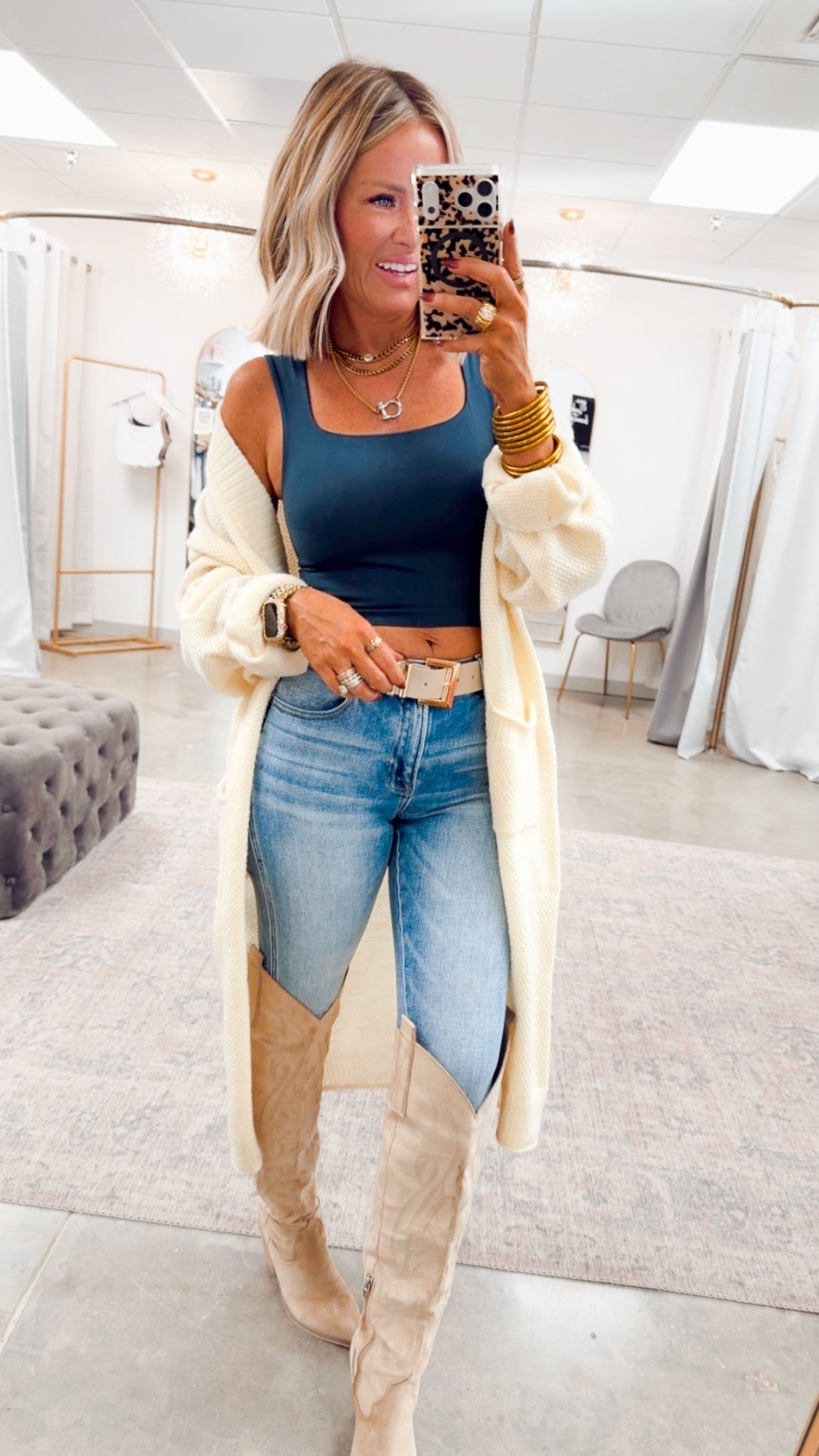 Lumi Sweater Cardigan-Cream