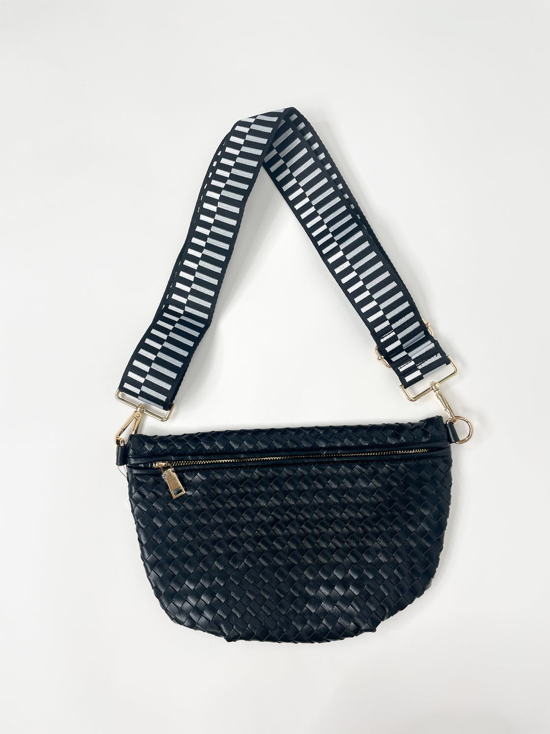 Black Westlyn Woven Bum Bag