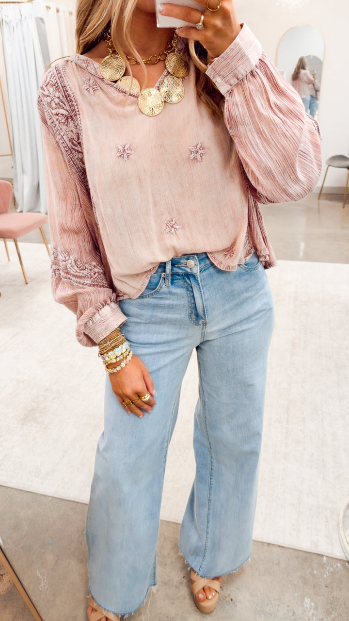 Florence Drift Top-Pink