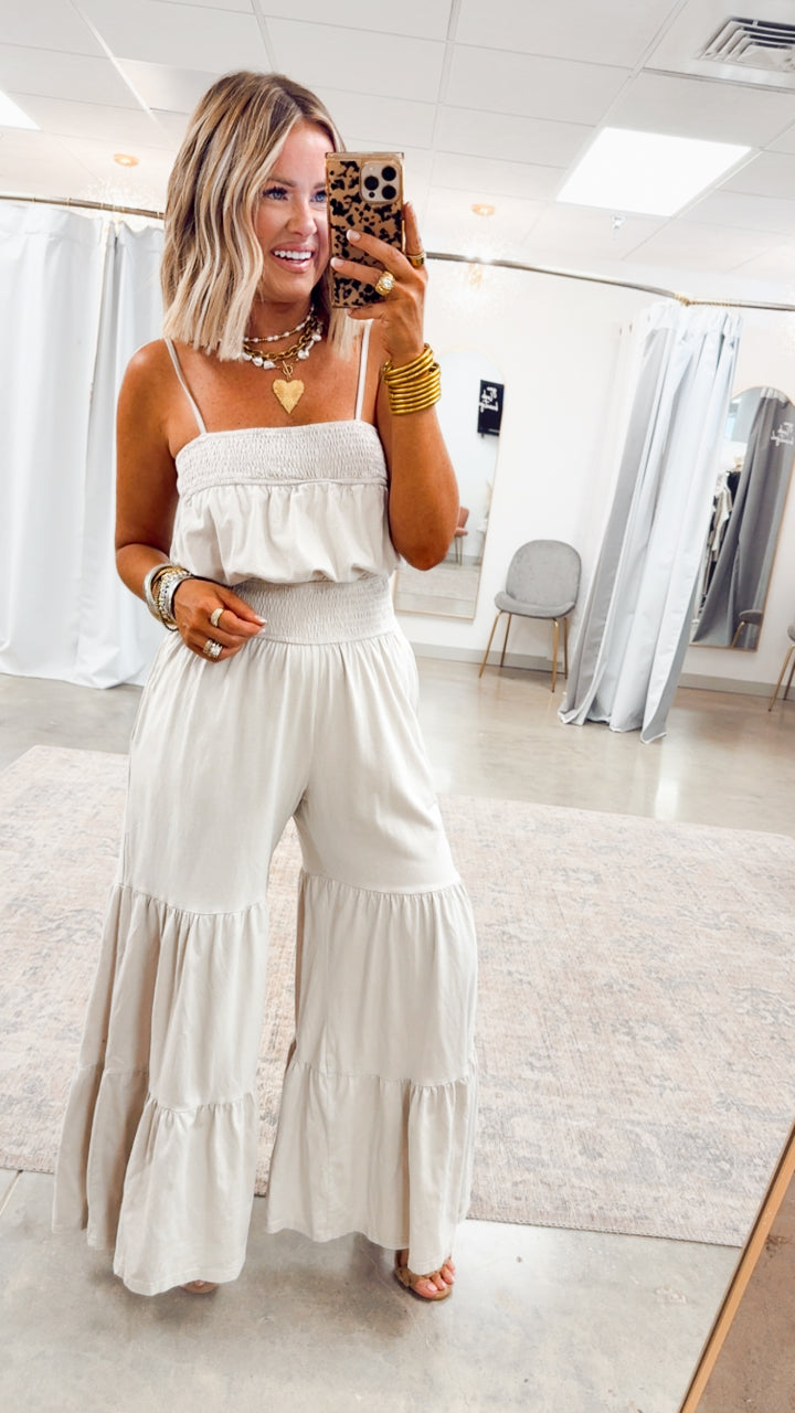 Bali Breeze Jumpsuit-Ivory