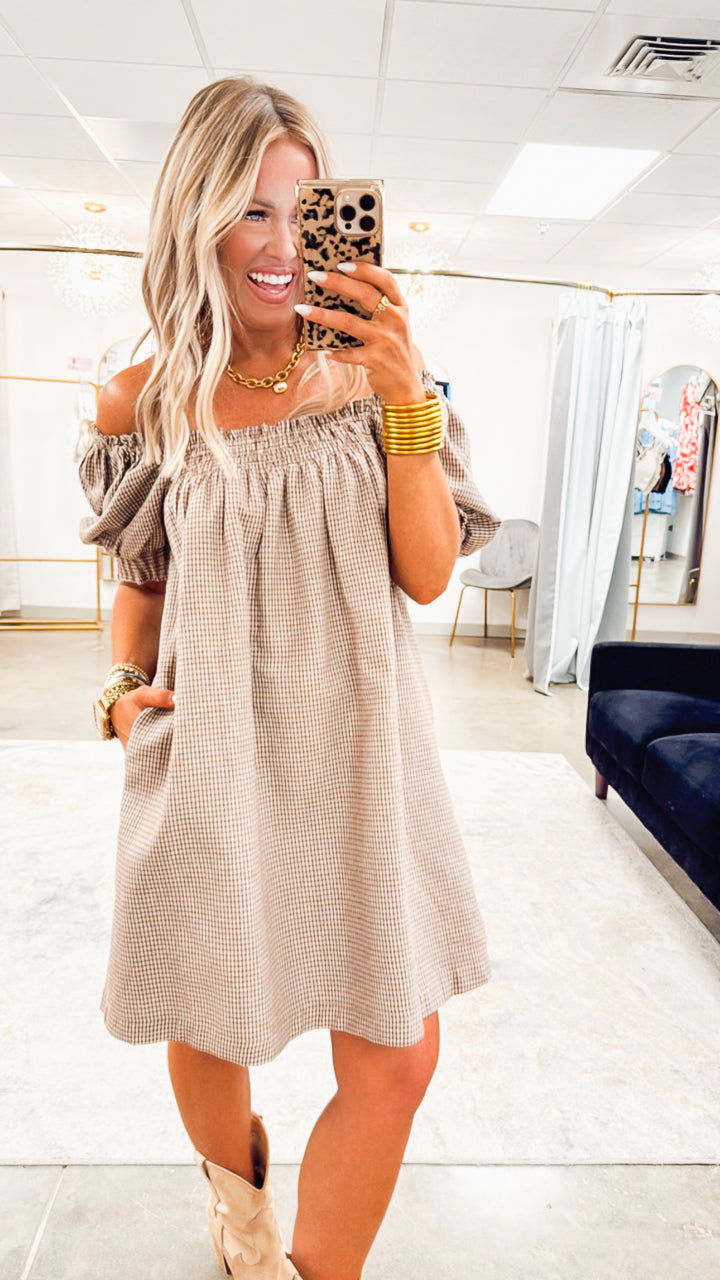 Poppy Plaid Mini Dress
