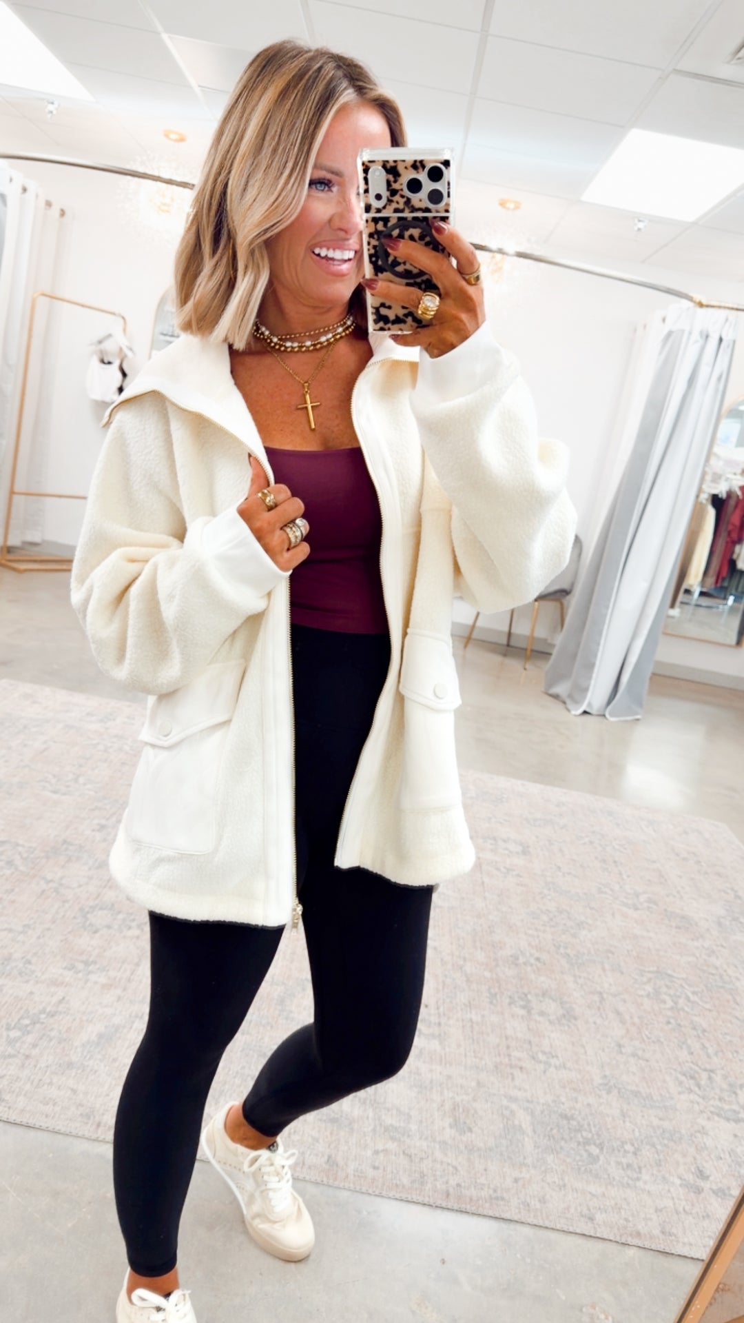 The Ellis Plush Sherpa Jacket