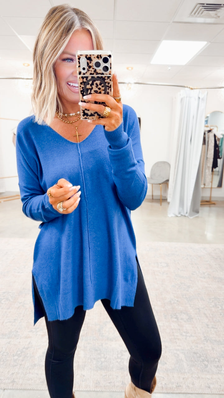 The Laramie Hi-Low Sweater-Marlin