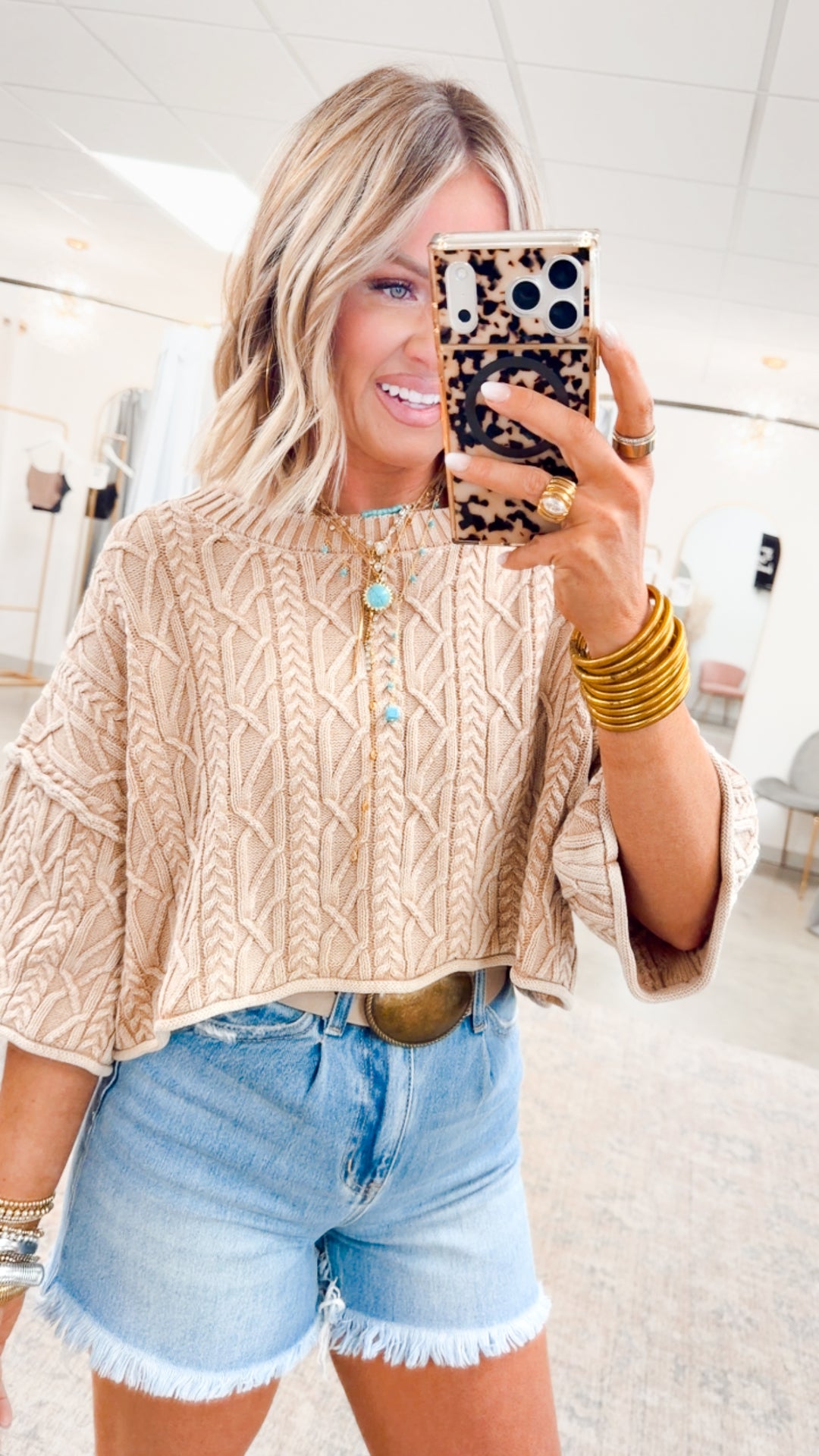 Afterglow Acid Wash Sweater