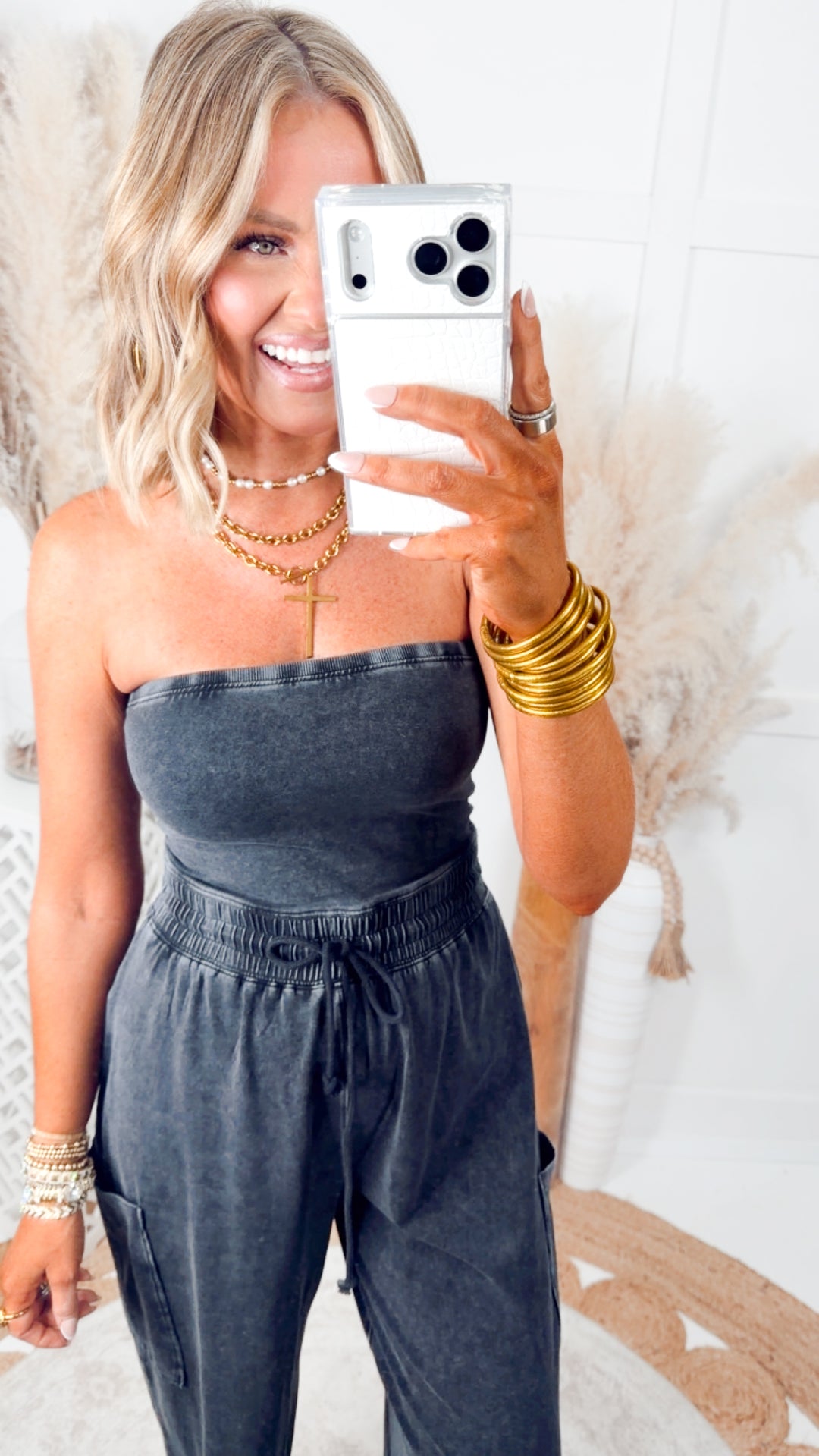 Coastal Ease Jumpsuit-Black