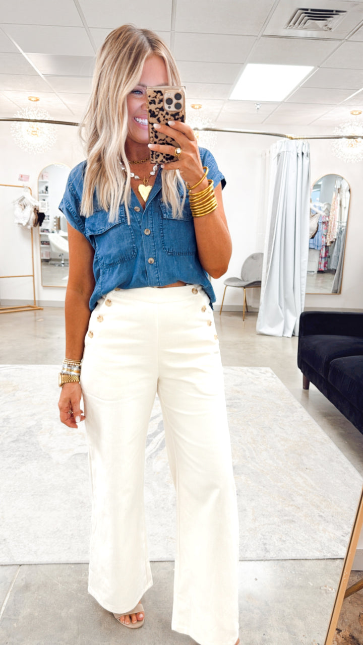 Westlyn Chambray Top