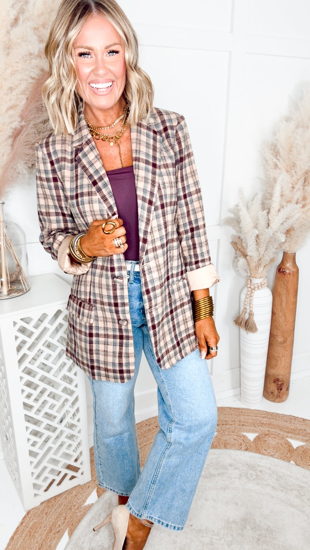The Ashford Plaid Blazer