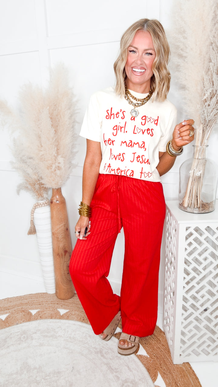 She's A Good Girl Cropped Tee