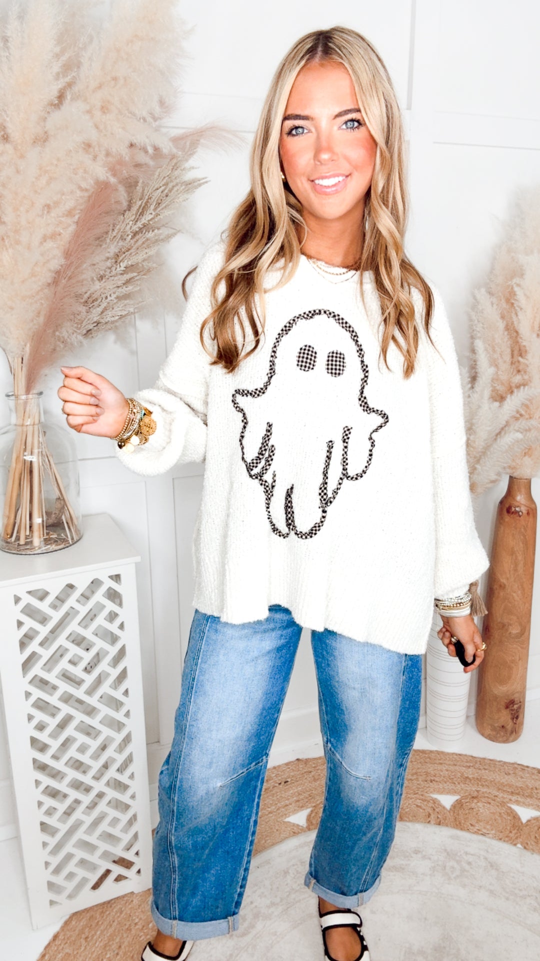 The Ghostly Darling Sweater-Ivory