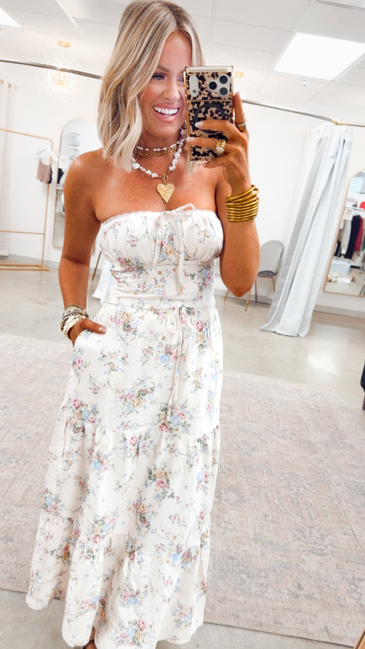 The Bloomette Top & Midi Skirt Set