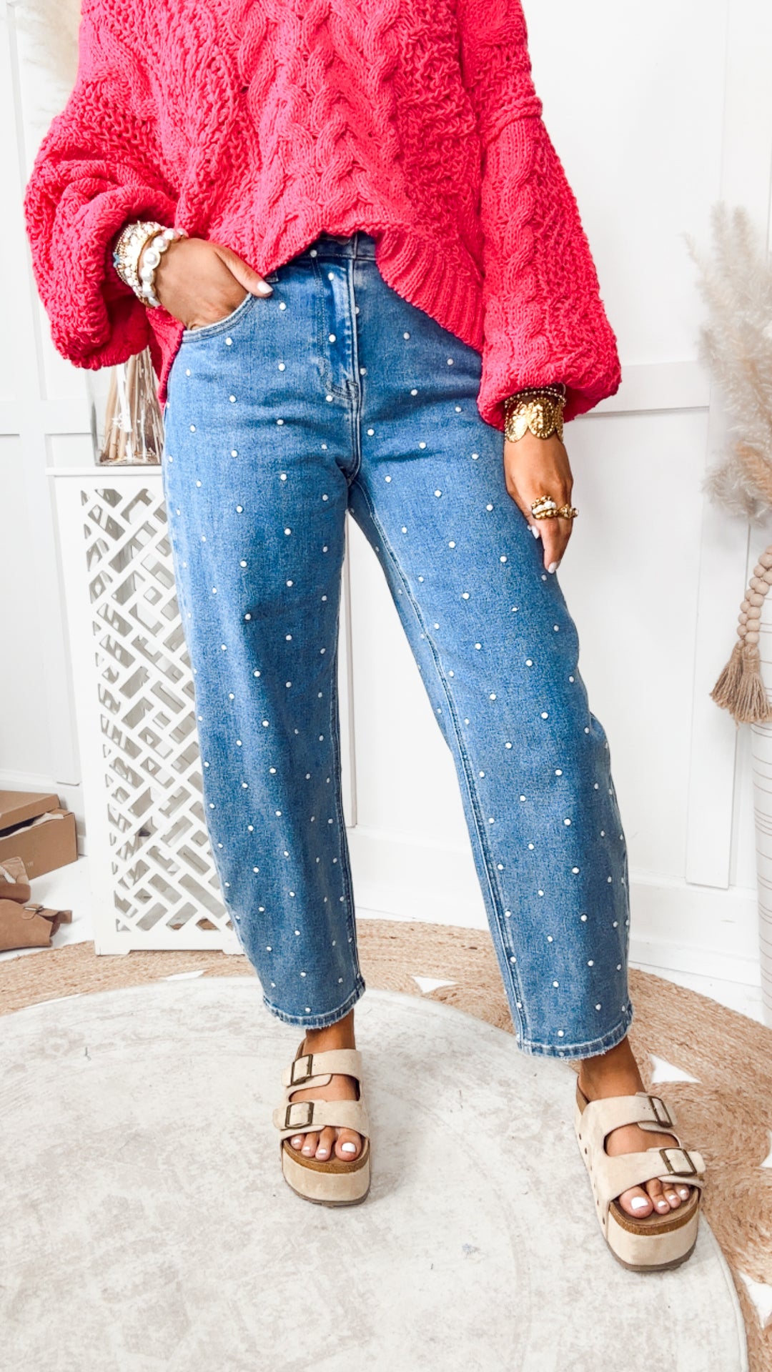 The Dot & Denim Barrel Jean