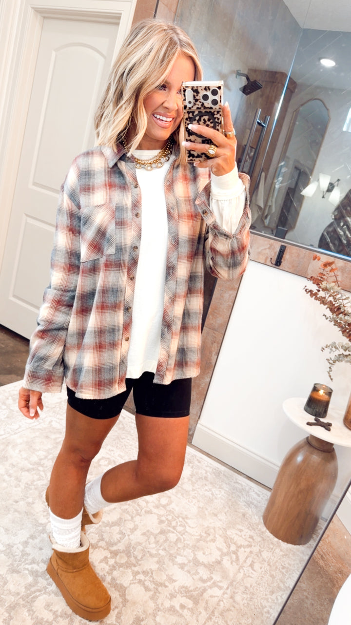 The Arden Plaid Top
