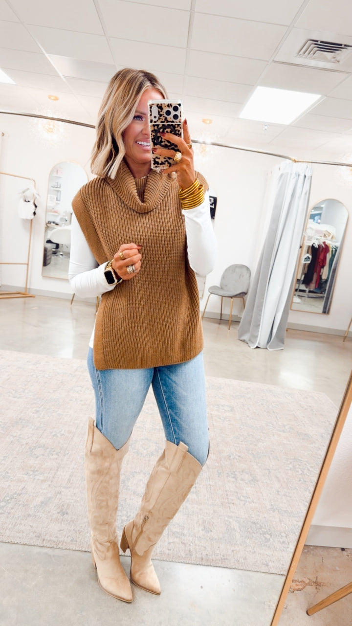 Alpine Breeze Sweater Vest-Espresso