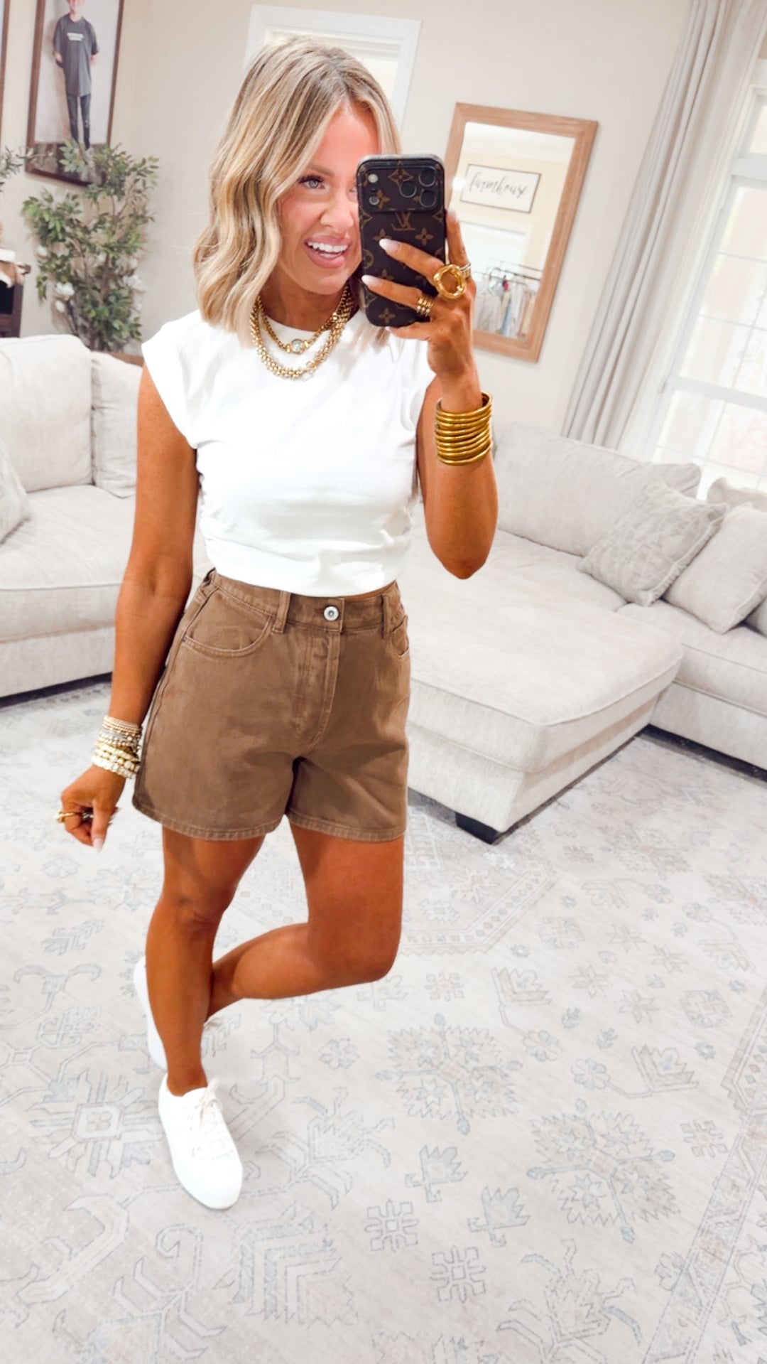 The Shorebreak Denim Shorts-Chocolate