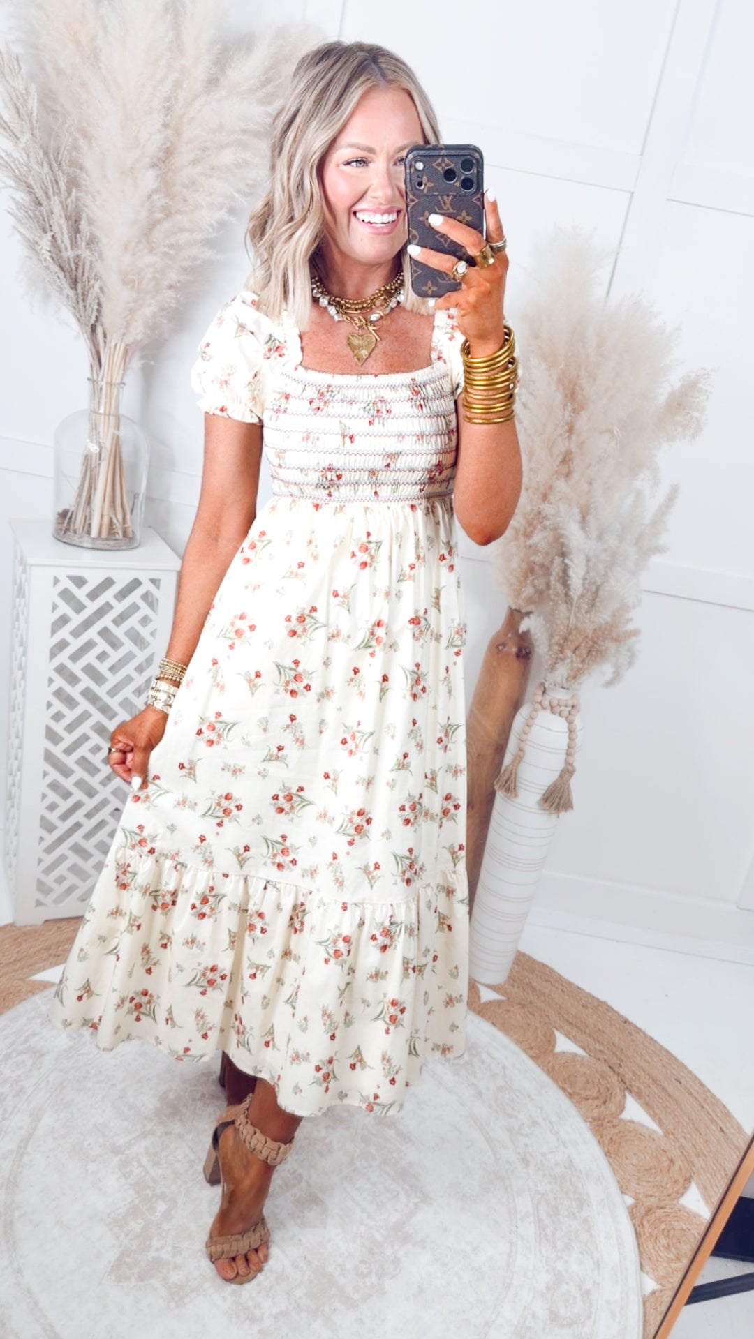 The Fleur Meadow Midi Dress