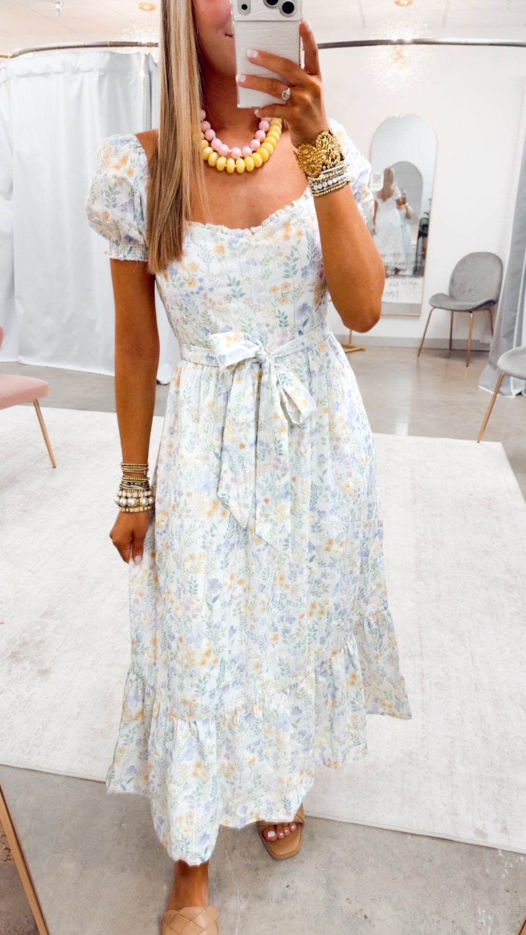 The Lucy Meadow Midi Dress
