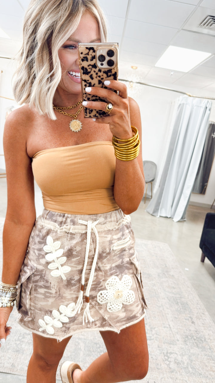 Basic Bandeau Top- Golden Rod