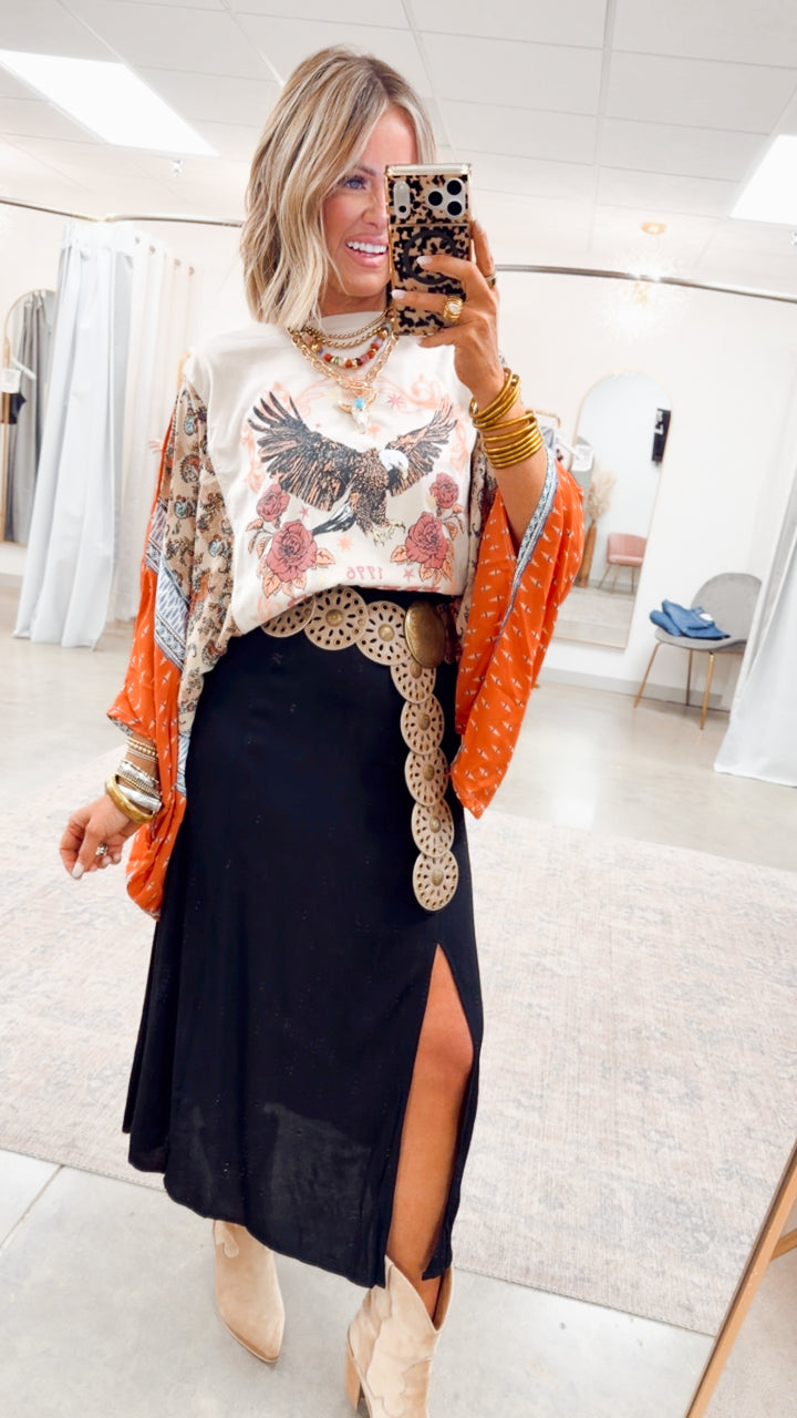 The Marlow Midi Skirt-Black