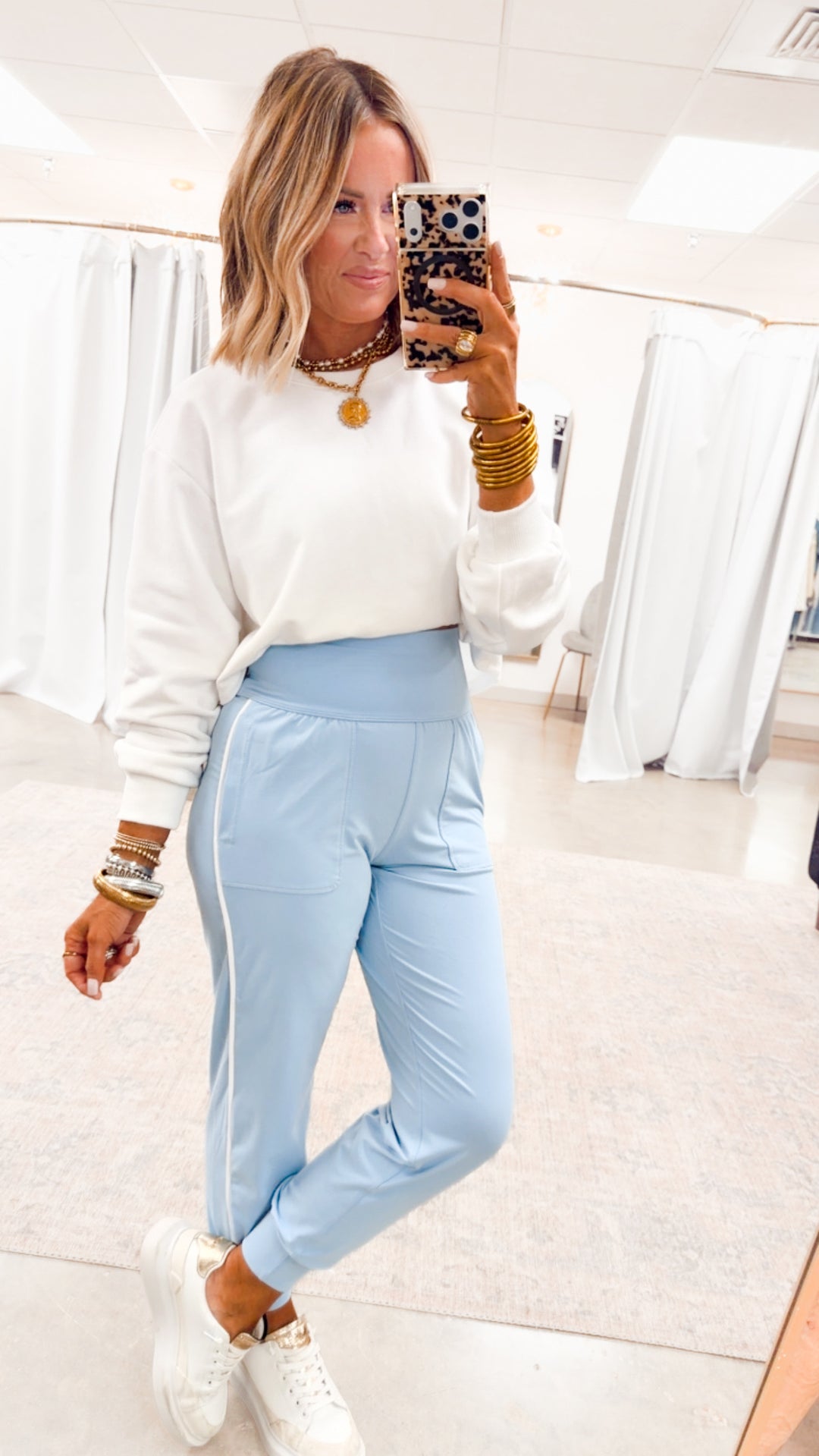 Vivienne Bow Sweater Top-Ivory
