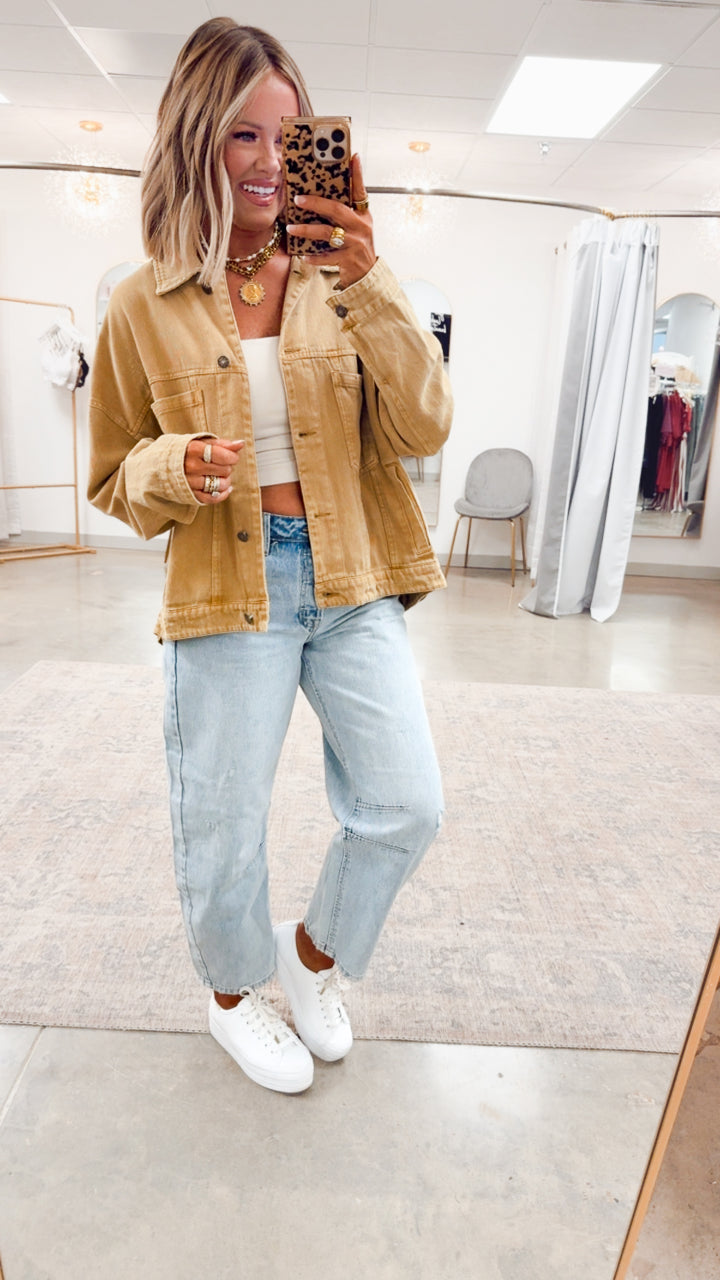 Oak Ridge Denim Jacket-Tea Satin